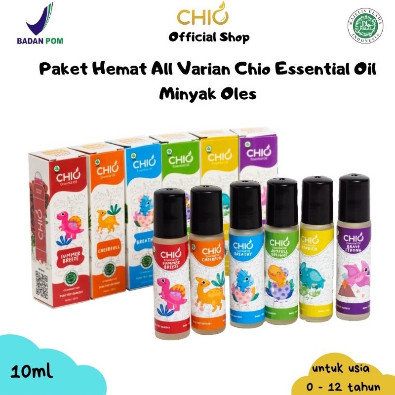 Minyak Essential Chio Baby &amp; Kids Oil Aromatheraphy Roll On 0 sd 2 tahun 8 ml