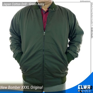 NEW MURAH Jaket Bomber Cowok Jumbo Big Size XXXL Cotton 