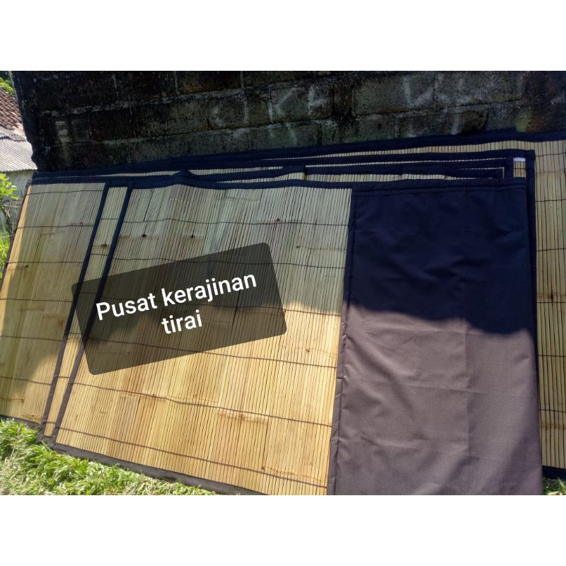 tirai jendela / tirai outdoor / bambu gulung / tirai gulung / gorden / krey / kere / kirai  3mX1,5m