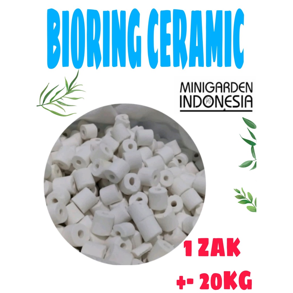 BIO RING ZAK KARUNG 20KG bioring ceramic putih bioring keramik media filter aquarium rumah bakteri aquascape