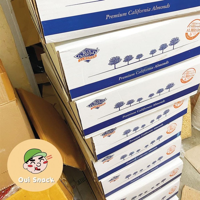 

1kg Kacang Almond Mentah Kupas Blue Diamond Raw Almond Premium