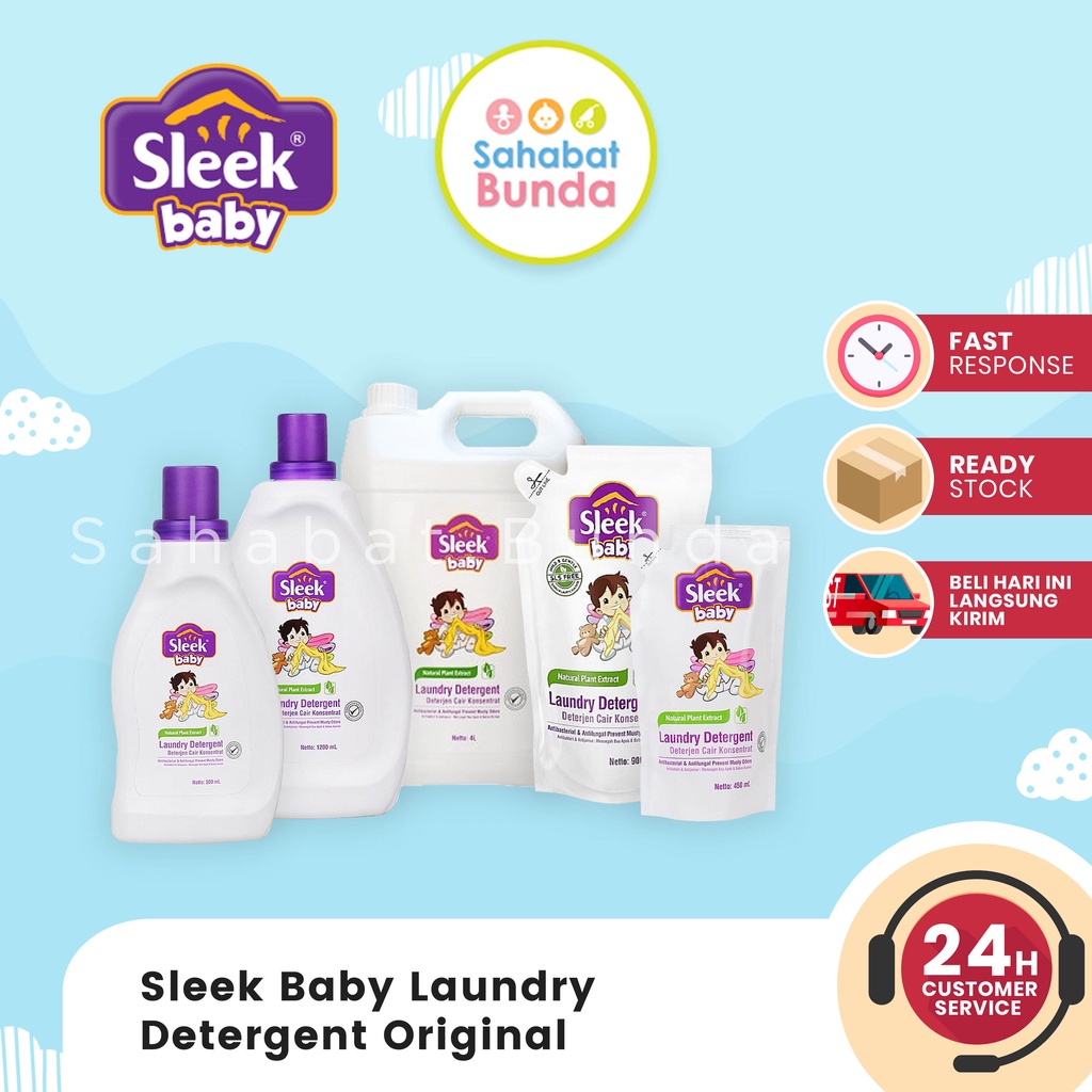 Jual SLEEK Baby Laundry Detergent Sabun Cuci Baju Bayi Shopee Indonesia