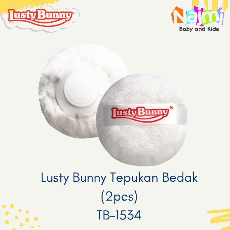 TB1534 LustyBunny Sponge Puff Powder/ Tepukan Bedan Bayi 2 pcs Mix Lusty Bunny