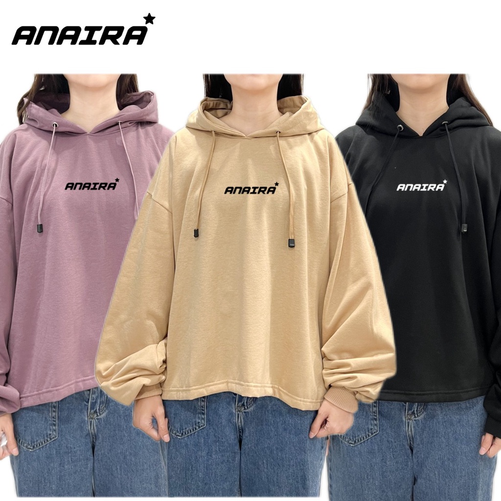 ANAIRA STAR SWEATER HOODIE PRIA WANITA OVERSIZE SWITER HUDIE OVERSAIZ