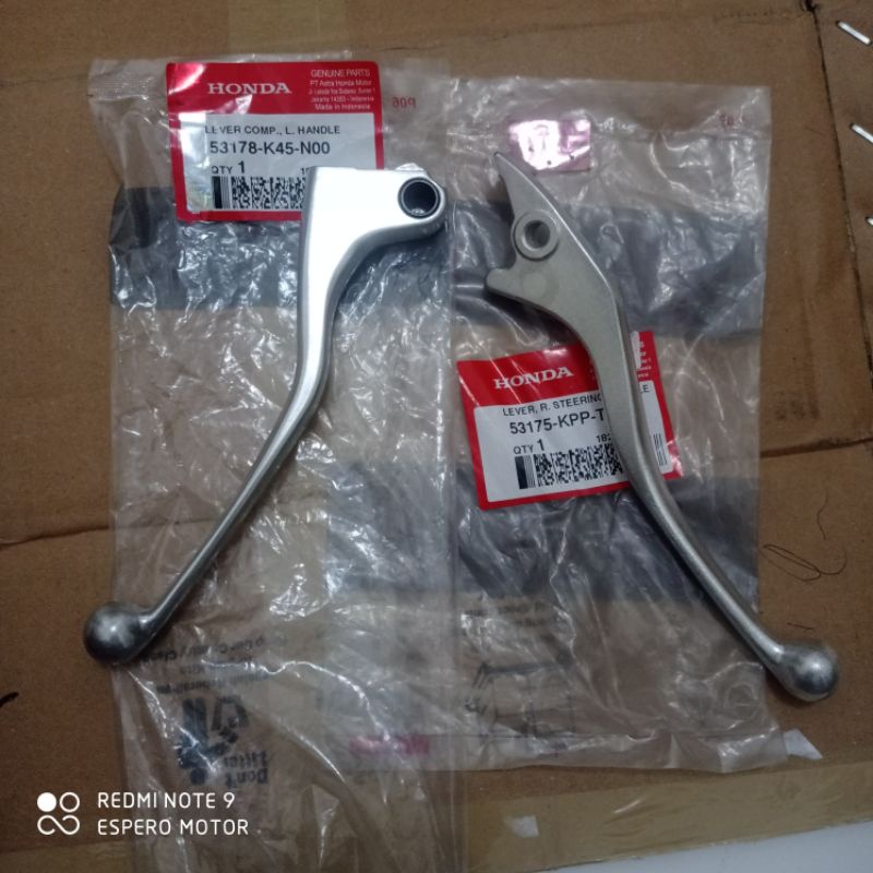 SEPASANG LEVER HANDLE HANDEL HENDEL REM DAN KOPLING CRF150 CRF 150 L ORI AHM 53175KPPT02 53178K45N00