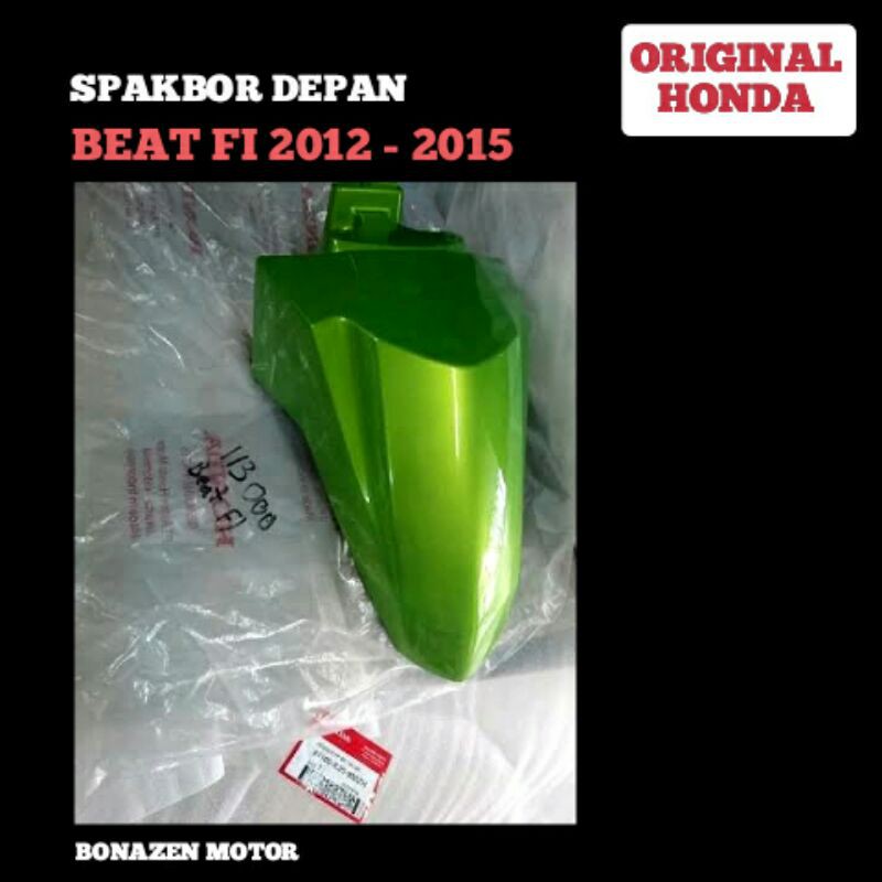 Spakbor Depan Hijau Beat FI 2012 - 2013 - 2014 - 2015 / Original Honda 61100-K25-900ZH