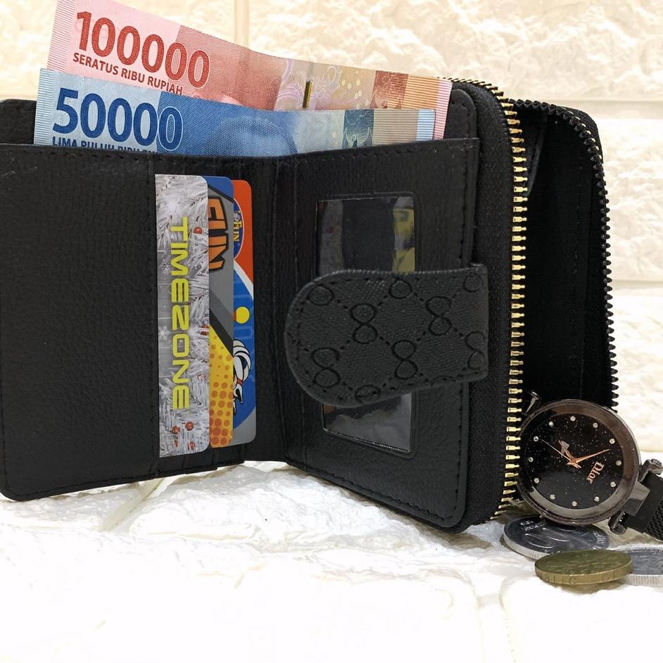 fciw Dompet Batam GUCCI EMBOSS koin Dompet Kecil wanita kartu Lipat Tumpuk COIN txmq518
