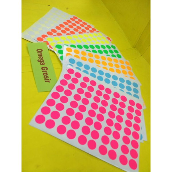 

Label Sticker Bulat warna 17 mm Sticker Lingkaran S 115 / bungkus