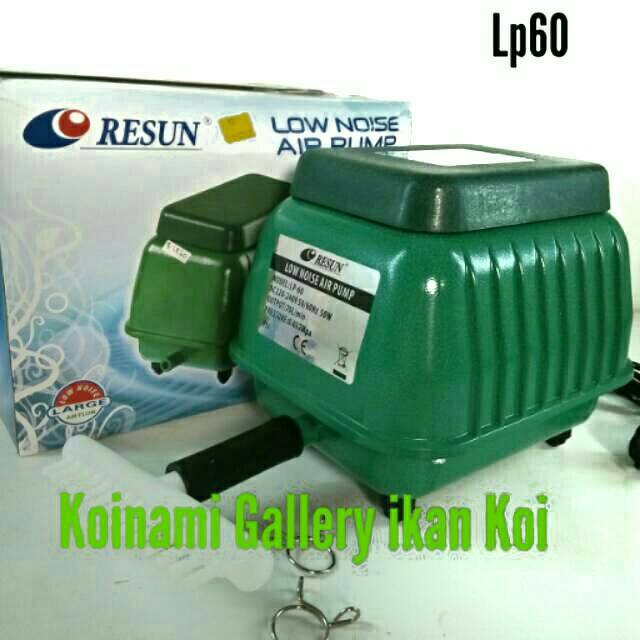 RESUN LP-60 / air pump / pompa gelembung udara / kolam ikan koi / oxigen / aqua scape / filter