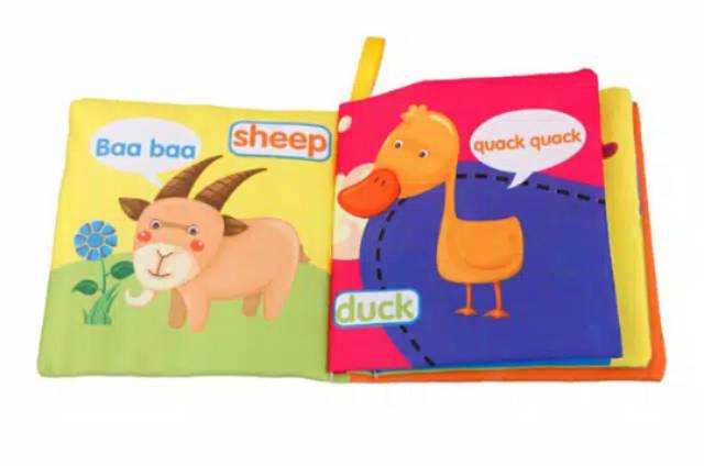 BUKU BANTAL BAYI MAINAN EDUKASI BU04 ANIMAL