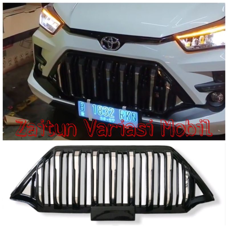 Grill Apollo Prado Toyota Raize 2021 2022 list warna Gril plastic abs