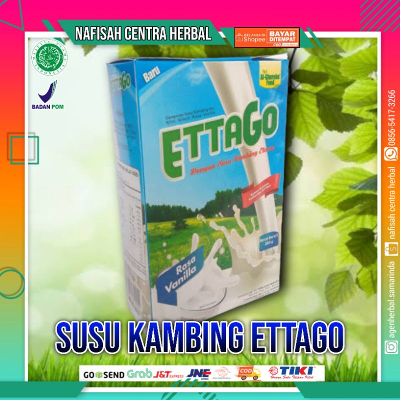 

Ettago Susu Kambing 200gram | Susu Kambing Ettawa Bubuk Rasa Vanilla