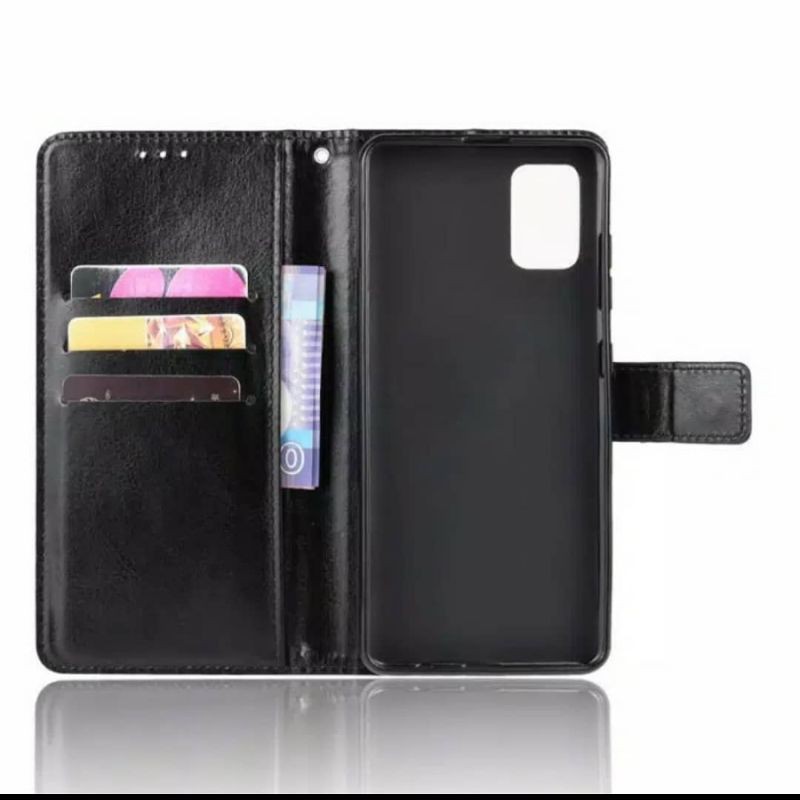 SAMSUNG M51 Silikon Flip Cover Wallet Leather Card Premium Case Kulit