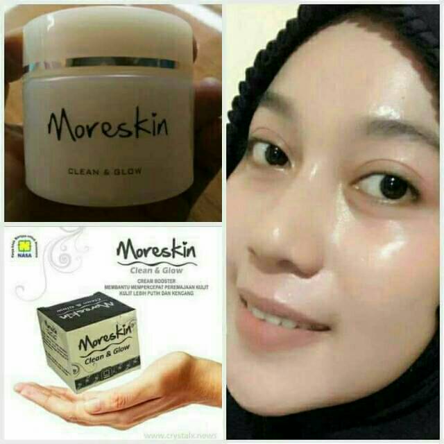 Moreskin Clean Glow Asli Nasa Cream Herbal Untuk Glowing Kulit Wajah Shopee Indonesia