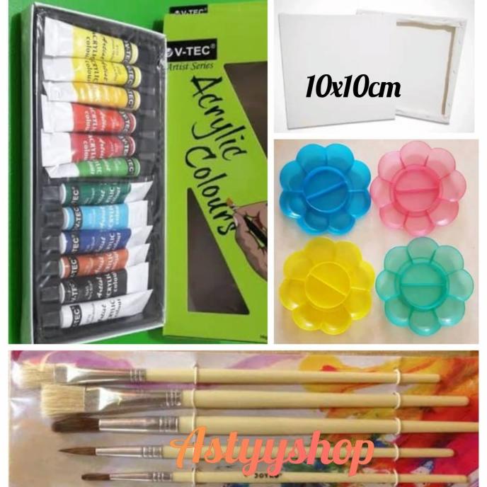 

kanvas Lukis / Canvas 10x10cm kecil