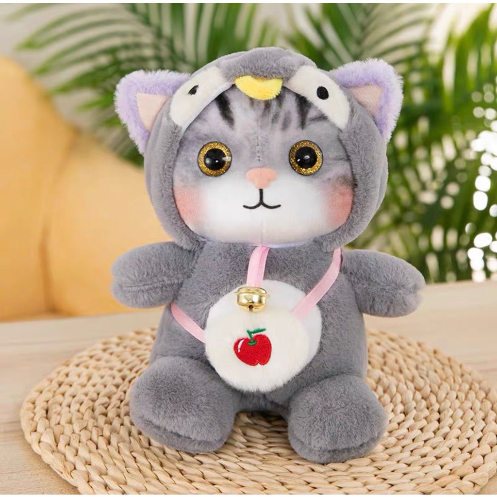 BONEKA KUCING CAT KOSTUM OWL DINO FROG BERUANG KELINCI NYANKO SENSEI IMPOR LUCU