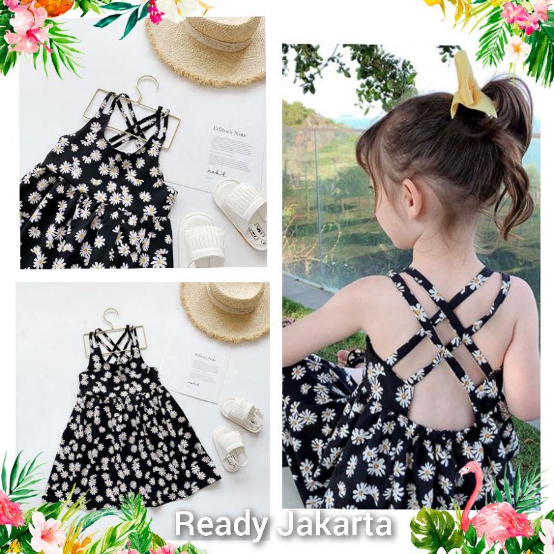 Dress Pantai Anak Perempuan Dress bayi Import 6bln-5thn
