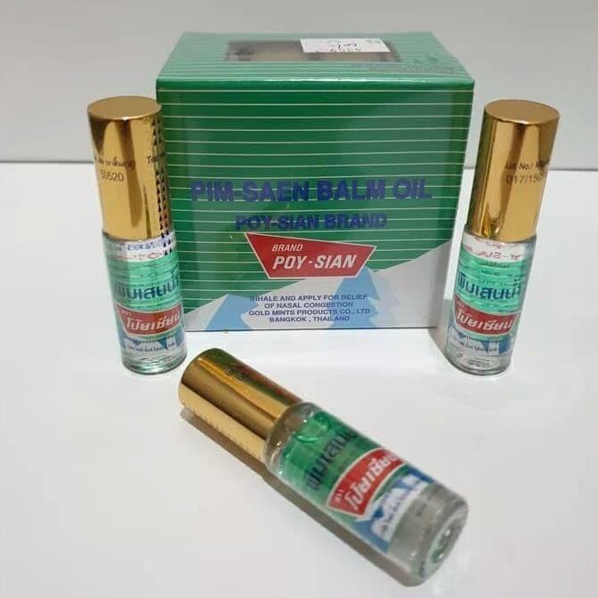 $$$$] minyak angin thailand pim saen balm oil poy sian