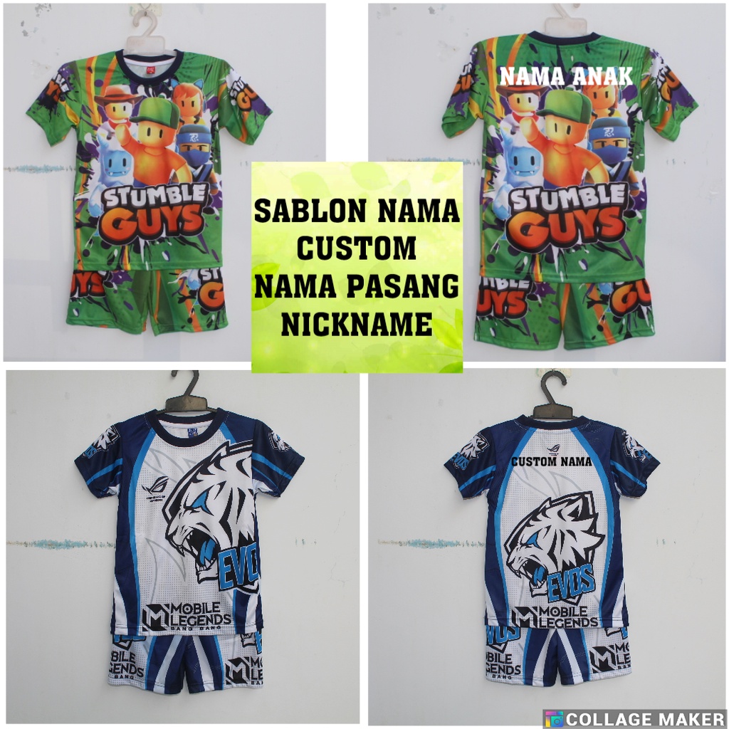 baju anak sultan anak bahan jersey full printing