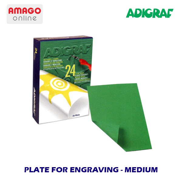 ADIGRAF - ENGRAVING PLATE - MEDIUM SIZE - 24 PCS - 386400