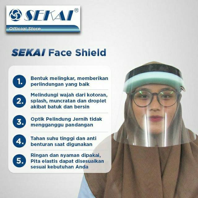 Face shield SEKAI - bukan yang abal abal