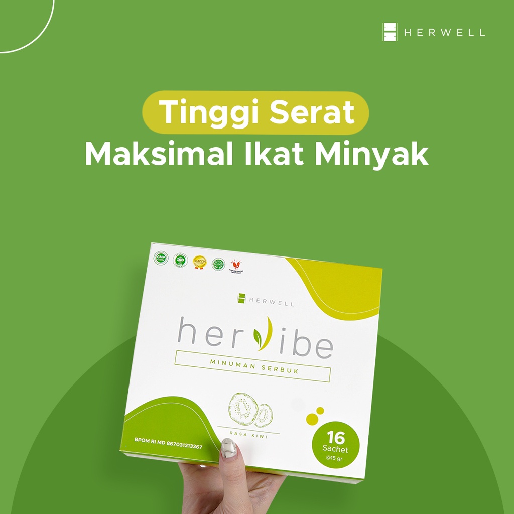 Herwell - Bundling 4pcs - Herslim 2pcs + Hervibe 2pcs BPOM HALAL HERWEL ORI ORIGINAL OFFICIAL STORE DIET PELANGSING