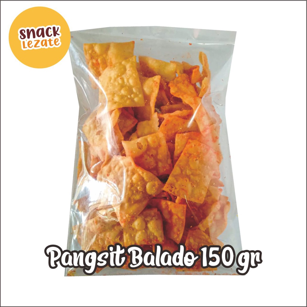 

Kripik Pangsit Balado 150gr / Keripik Pangsit Bawang / Kripik Bawang Pedas Manis Cumicumi Murah SEDAP SNACK