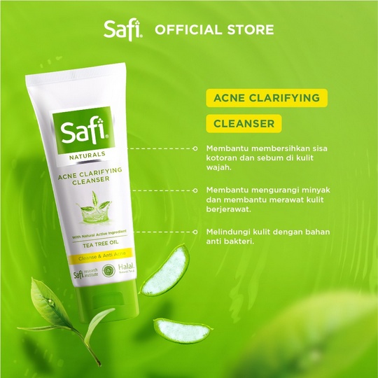 ⭐ BAGUS ⭐ SAFI NATURALS SERIES | Cleanser Anti Acne Cream Toner Toning Lotion Acne Series