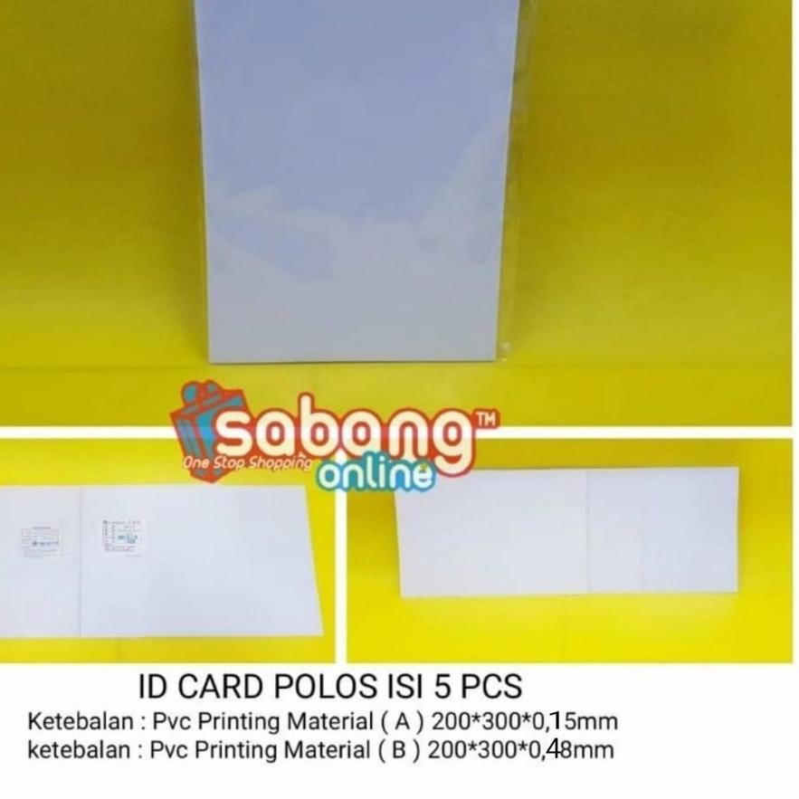 

Viral 12.12 PAPER ID CARD POLOS ISI 5 PCS / ID CARD POLOS ま