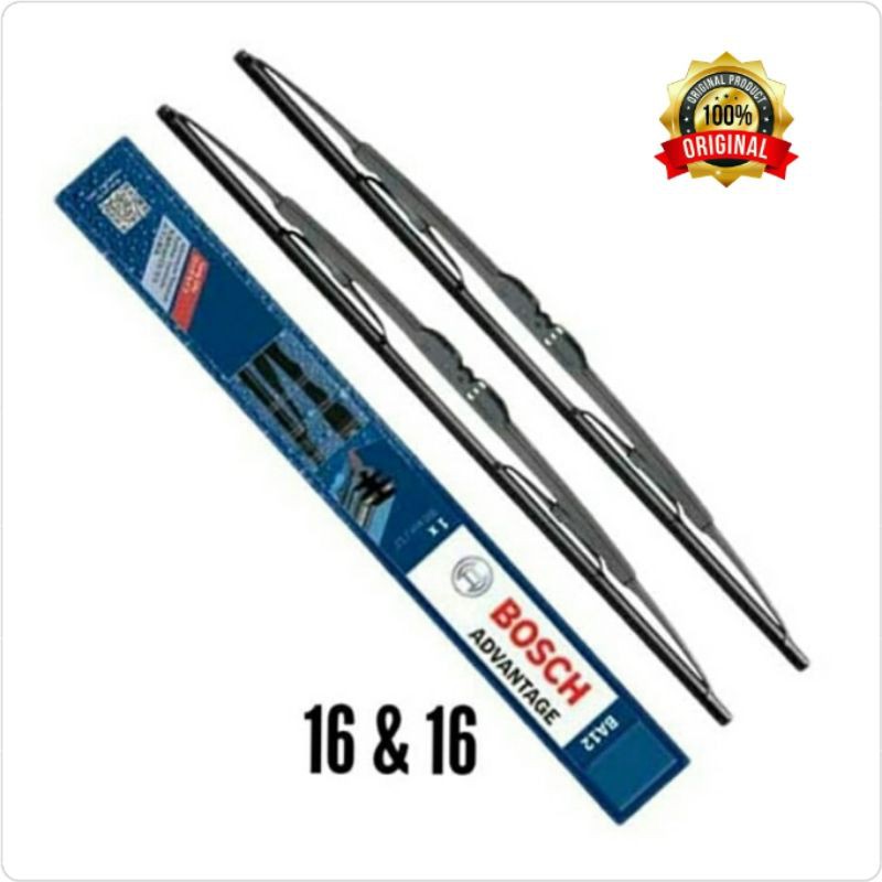 Wiper Depan Carry Futura 16&quot;+16&quot; Merk Bosch