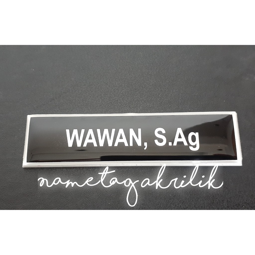 

Nametag, Papan Nama Dada, Magnet