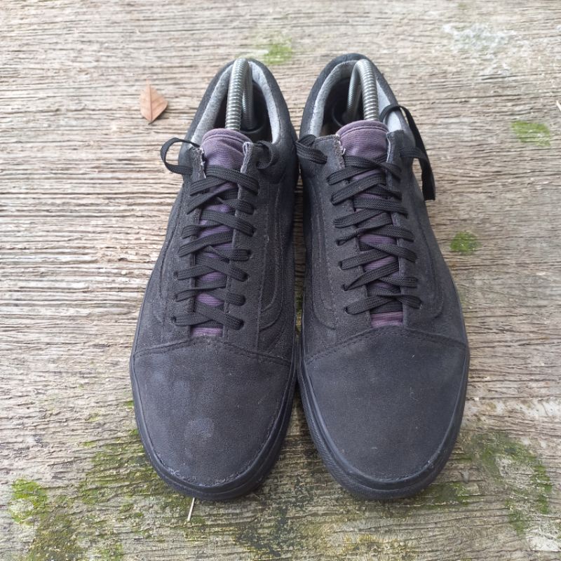 sepatu vans old skool original full black second preloved