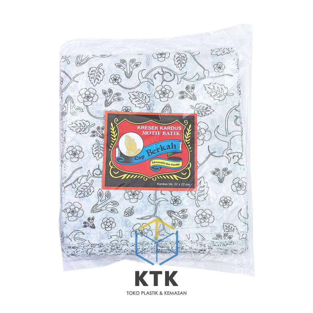 Kantong Kresek Berkah Untuk Dus 22/ R10B; Plastik HD Kotak Makan Motif