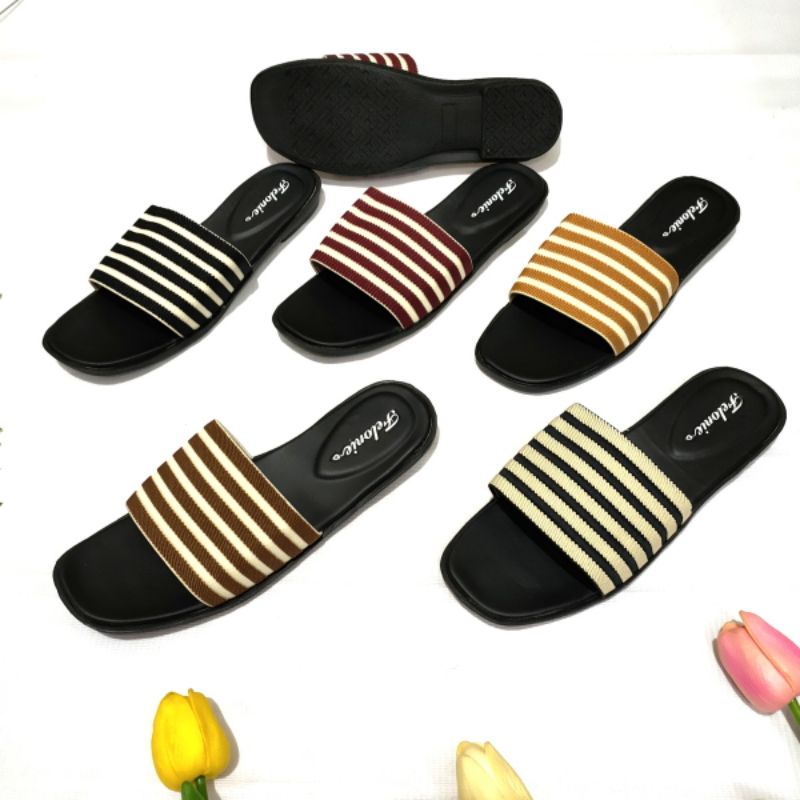 sandal wanita selop rajut  Felonie WL 01. turki import terbaru murah.