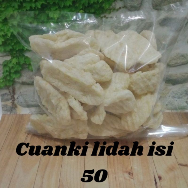 Cuanki Lidah isi 50 pics Toping Baso aci/Seblak ( BISA COD )