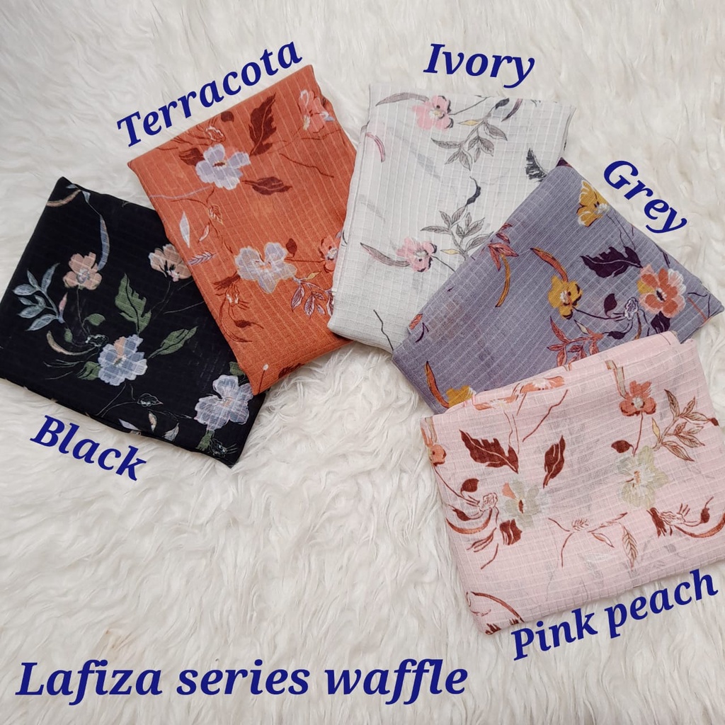 HIJAB LAFIZA/HIJAB SEGIEMPAT/JILBAB SEGI EMPAT/KERUDUNG SEGI4/SQUARE MOTIF ABSTRAK/POLYCOTTON