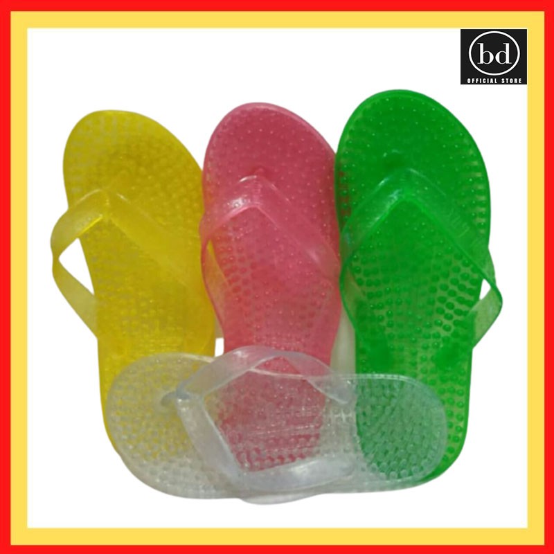 Sandal Jepit / Sendal karet Cewek / Wanita Dewasa Terbaru Reflexi Rumah Pijat Murah Awet S335