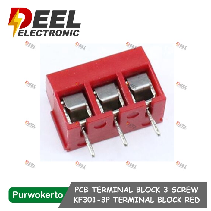 Jual Terminal Block Screw Kf P Pcb Terminal Block P Red Merah Shopee Indonesia