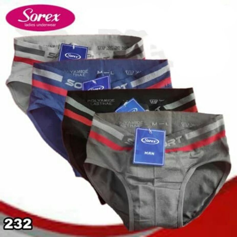 CELANA DALAM PRIA SOREX SEAMLESS SPORT SEGITIGA art M3803