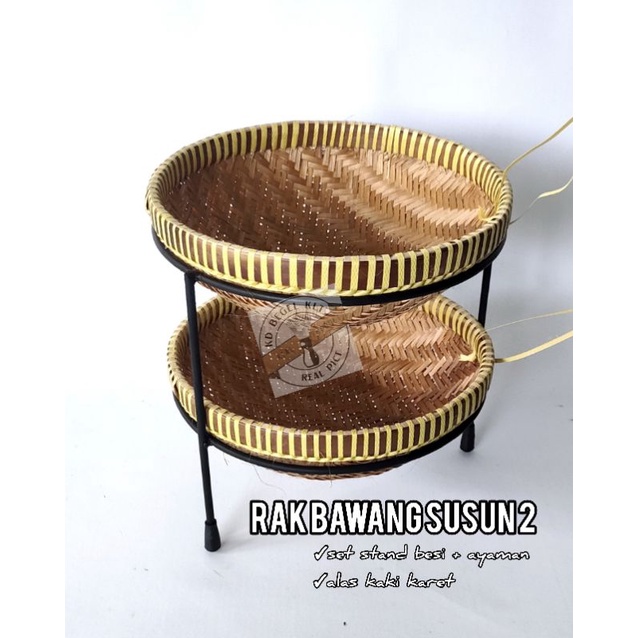 Tokaiaja Rak Bawang Kalo B /Rak Bawang Susun /Rak Bumbu Dapur