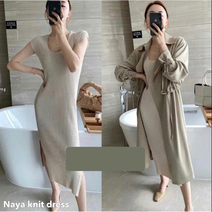 Naya knit dress -Thejanclothes