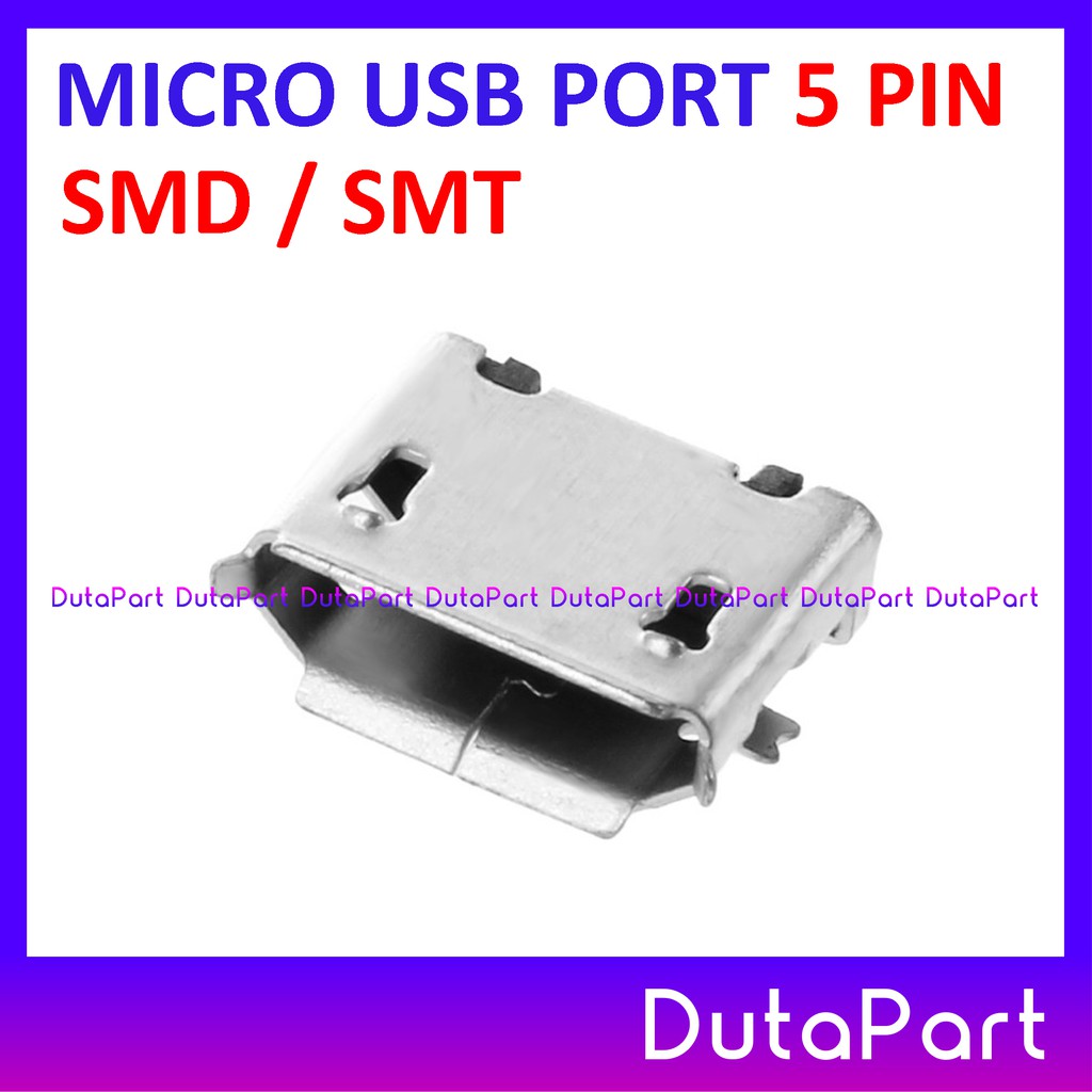 Micro USB Port 5P 5 Pin Connector Konektor Charging Port Jack SMD SMT