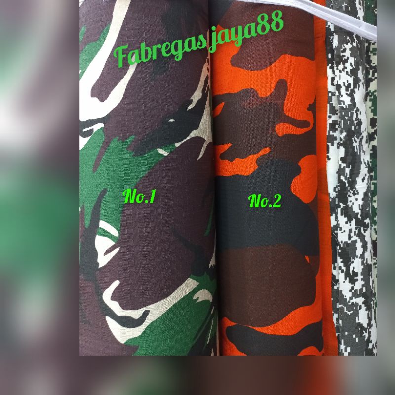 kain loreng abri bahan army bahan tni kopasus pemuda pancasila harga per 1m