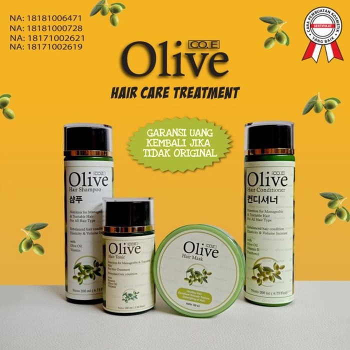 [COD] 4in1 Paket Pemanjang Rambut Shampo+Kondisioner+Tonic+Masker Ampuh dalam 2 Minggu | SYB Olive