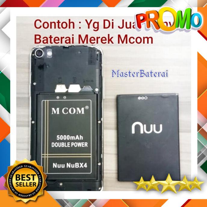 Acc Hp Baterai Nuu Nubx4 Nuubx4 Baterai Nubx4 Double Ic Mcom Original