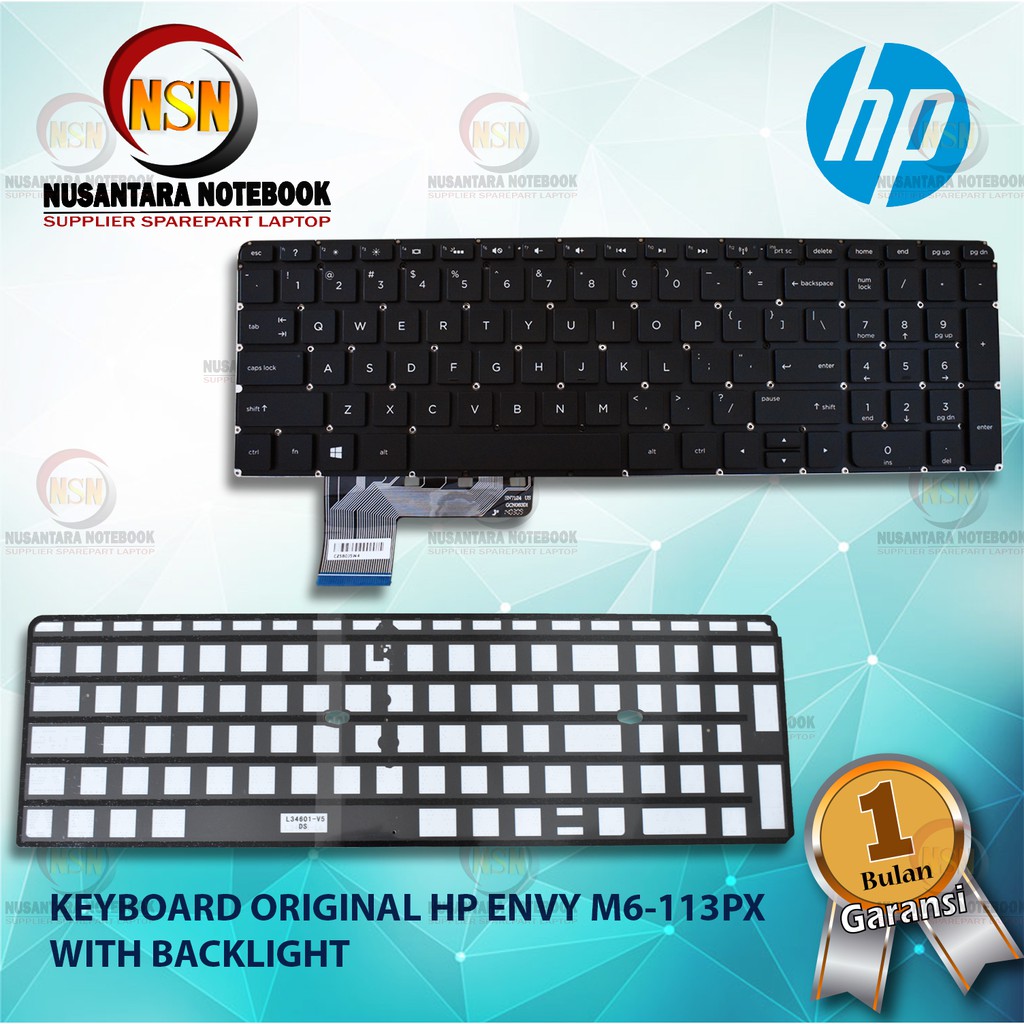 Keyboard Original HP Envy Touchmart M6-113PX With BackLight