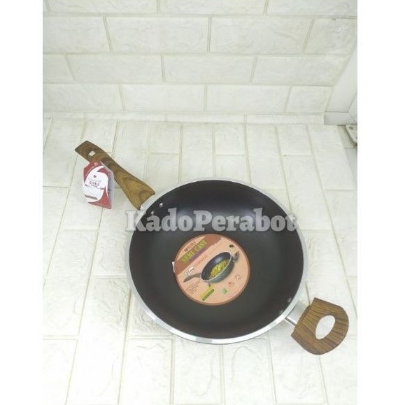 teflon supra stir wok Granite series 28cm - panci masak teflon tebal