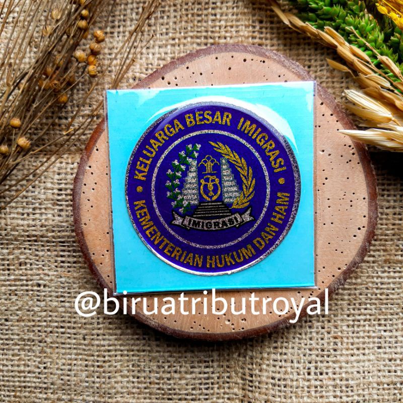 STIKER IMIGRASI MODEL BULAT