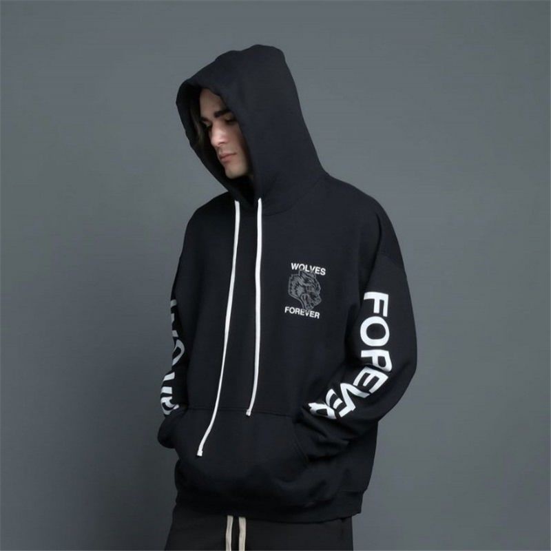 Jaket  Hoodie Sweater Distro WOLVES Hodie Pria Wanita