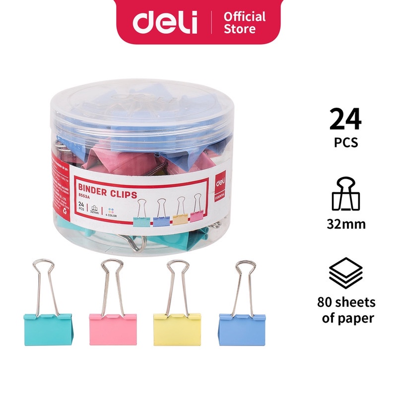 

Deli Color Binder Clip 32mm E8553a